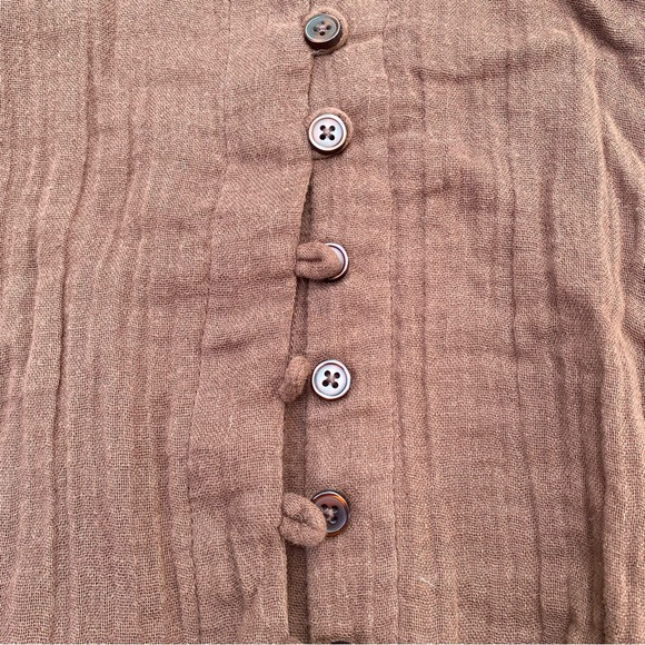 Urban Outfitters Brown Button Down Shirt XS - Picture 4 of 5